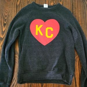 Charlie Hustle KC heart sweatshirt XS
